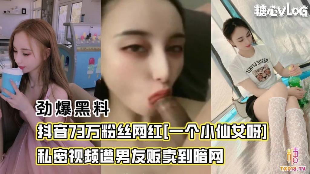 【长腿御姐】抖音73万粉丝网红[一个小仙女呀]私密视频遭男友贩卖到暗网