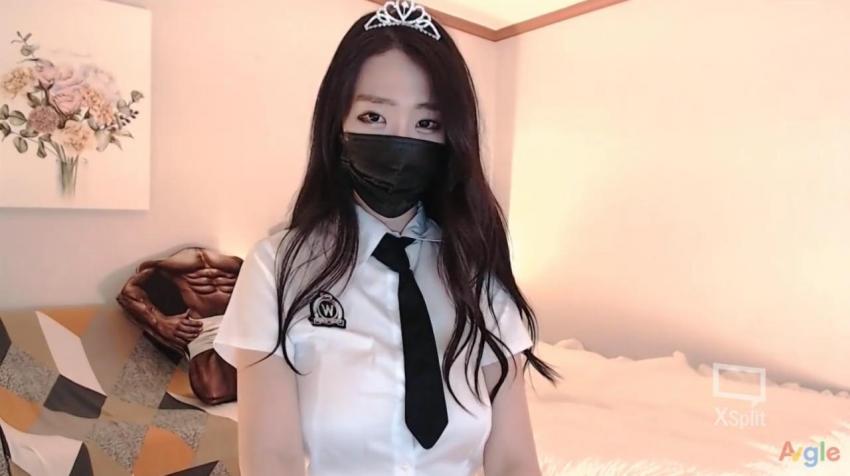 韩国艺能女主播黑色网袜超诱人