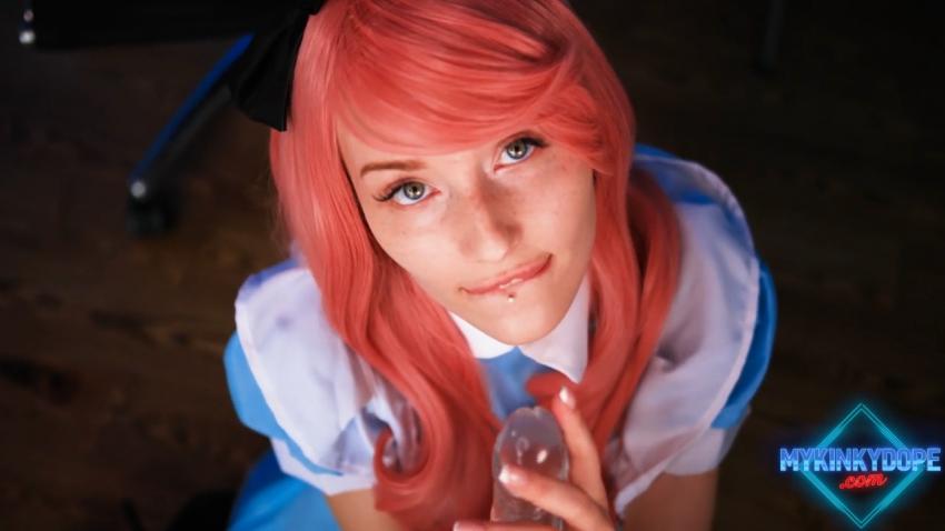 cosplay女神玩弄水晶阳具